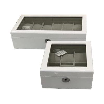 Small Gloss White Watch Box for 6 Watches