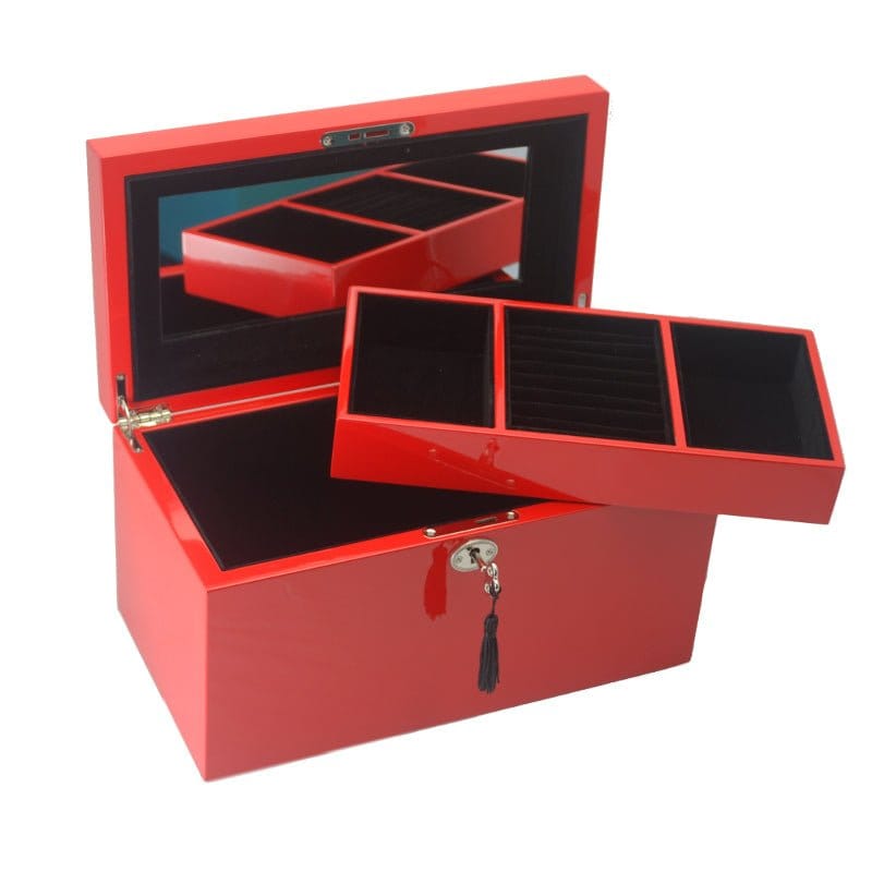 Deep Red Medium Jewellery Box